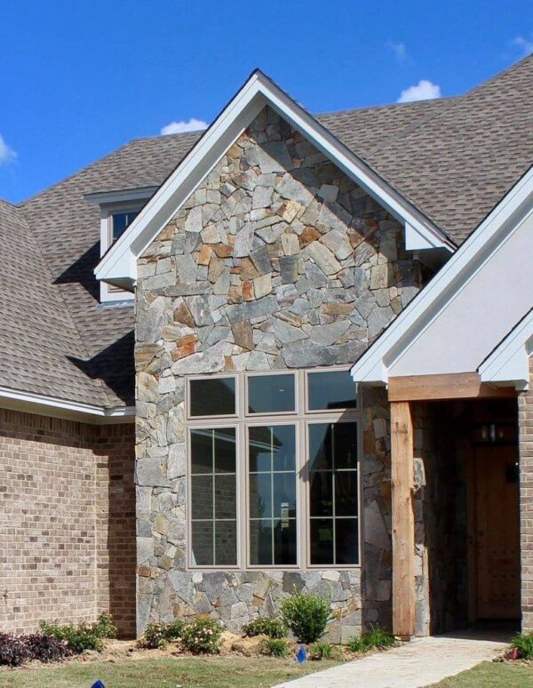 Shoreline Mosaic Natural Stone Veneer Exterior Accent Wall