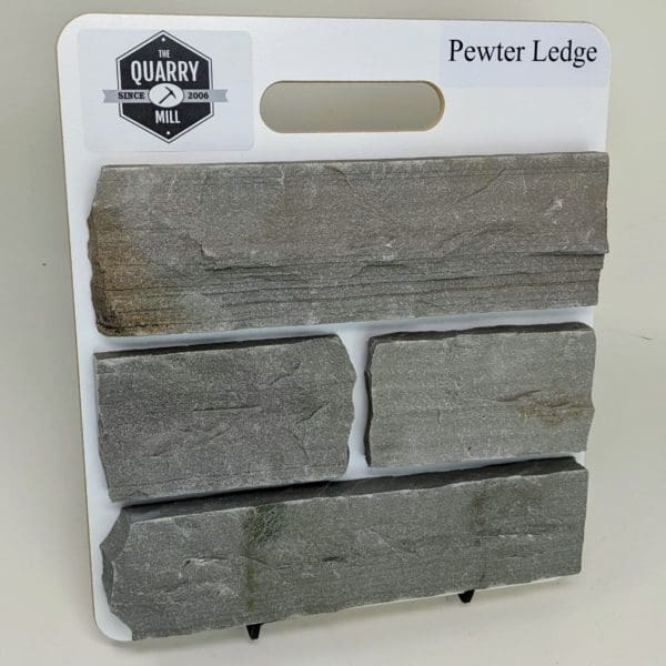Pewter Ledge Real Thin Stone Veneer Sample Board