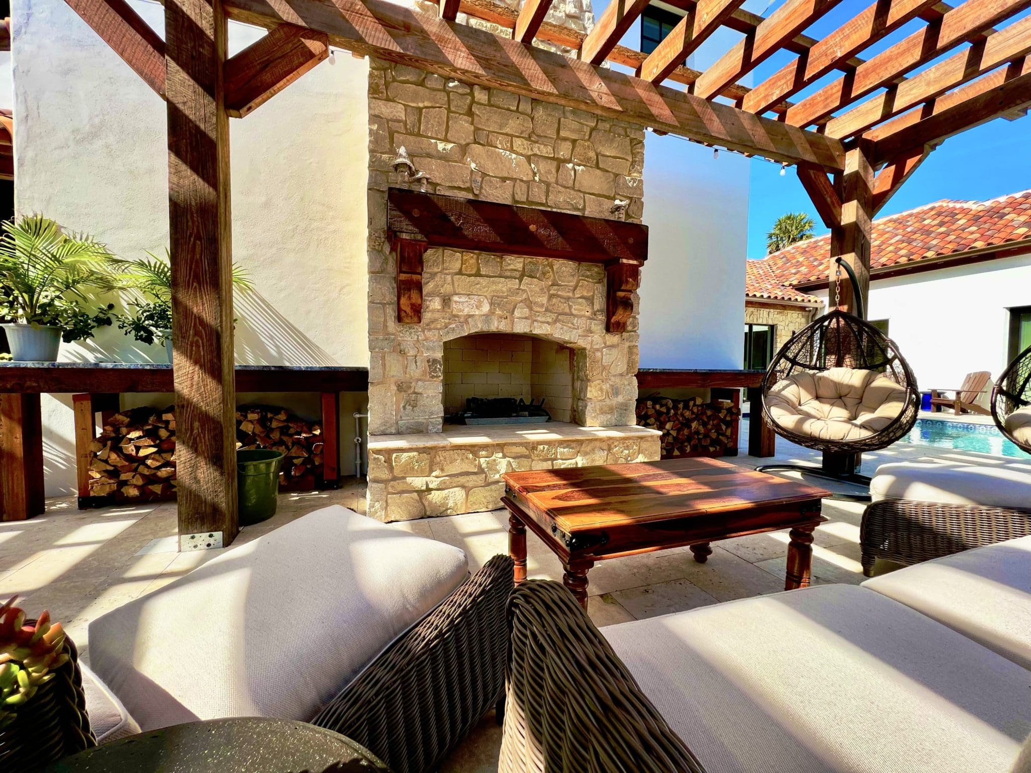 Madison Natural Ashlar Style Real Thin Stone Veneer Fireplace