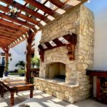 Madison Natural Thin Stone Veneer Outdoor Fireplace Surround