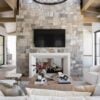 Westgate Natural Thin Stone Veneer Interior Fireplace