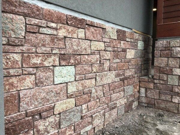 Cherrywood Natural Stone Veneer Custom Snapped Edges