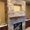 Custom Cherrywood (2in,4in,6in) Real Stone Veneer Drystack Fireplace