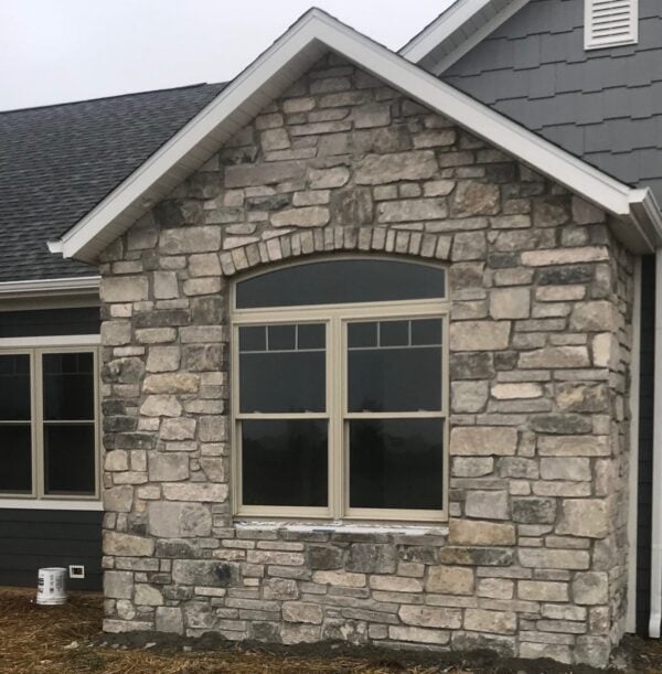 Lexington Real Thin Stone Veneer Exterior Accent Wall