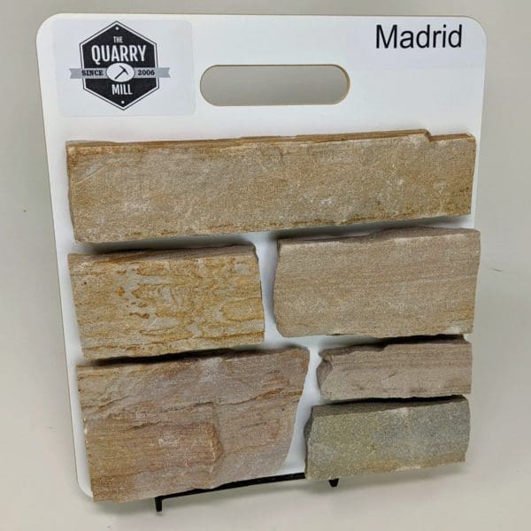Madrid Real Thin Stone Veneer Sample Board