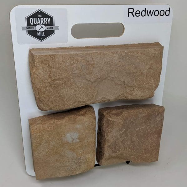 Redwood Natural Stone Veneer Sample Board
