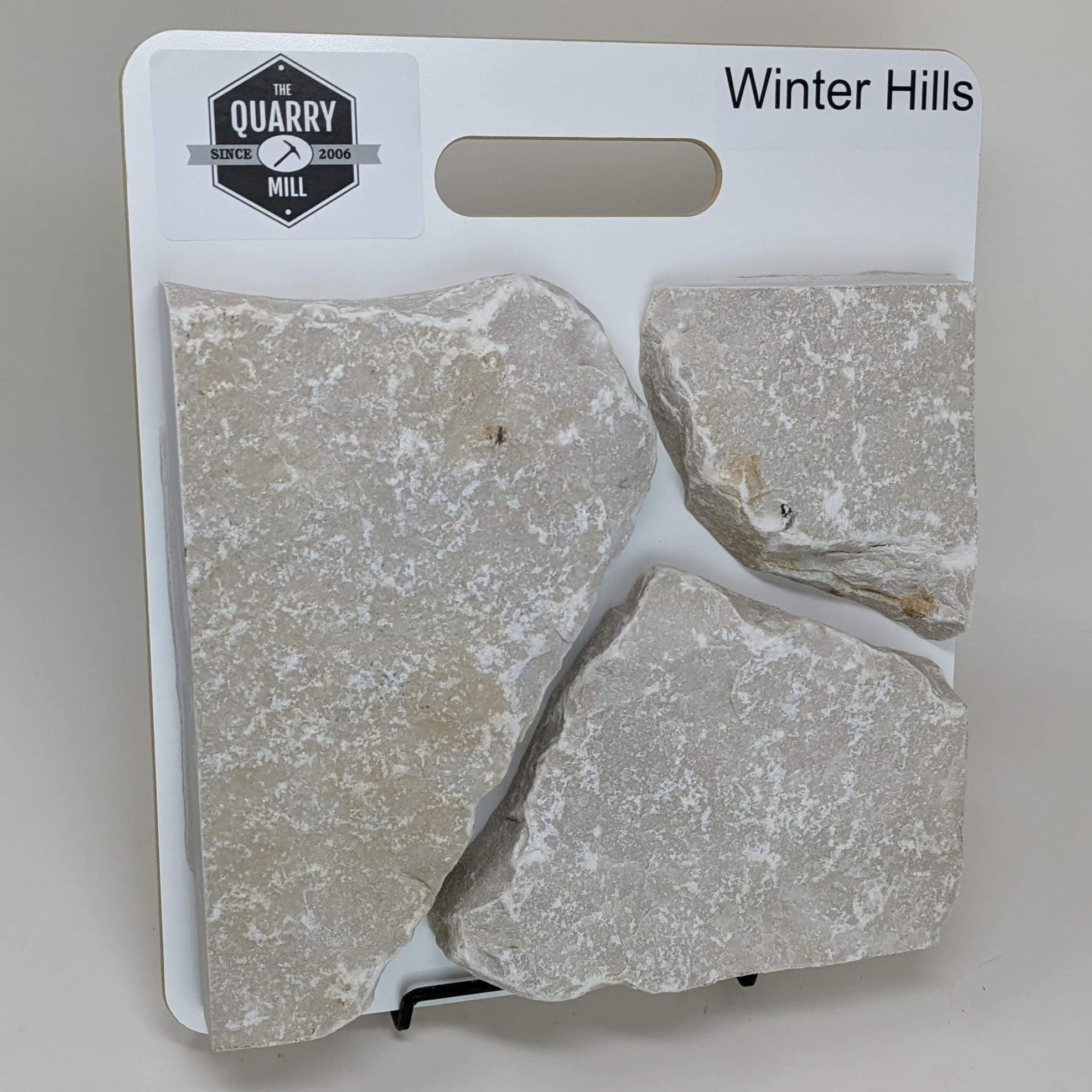 Winter Hills Natural Stone Veneer Sample Board