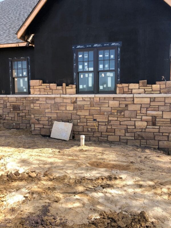 Brentwood Natural Thin Stone Veneer Exterior Installation