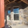 Custom Buckingham Natural Stone Veneer with Brown Patio