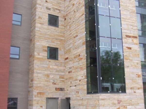 Custom Kips Bay Real Stone Veneer Commercial Exterior With Larger Heights