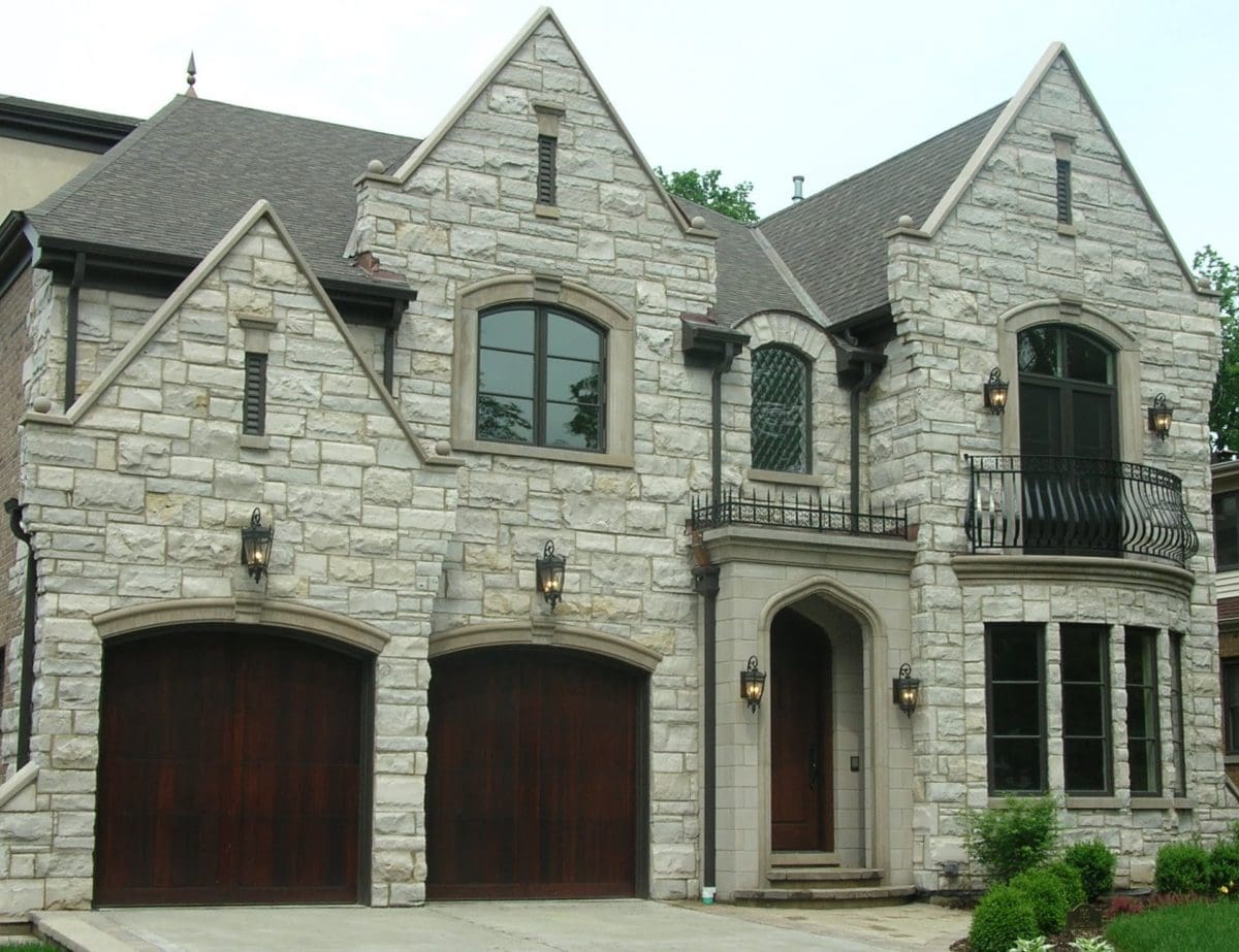 Empire Real Thin Stone Veneer Rockfaced Gothic Style Exterior Quarry Mill