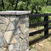 Shoreline Mosaic Natural Thin Stone Veneer Fence Pillar