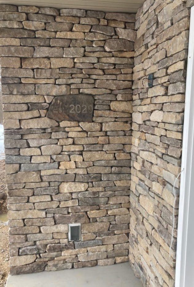 Melbourne Real Thin Stone Veneer Front Entrance