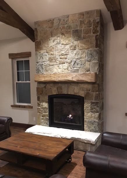 Denali Real Thin Stone Veneer Fireplace