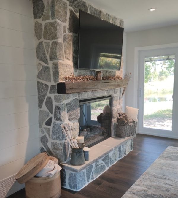 Matterhorn Real Thin Stone Veneer Fireplace