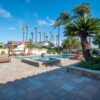 Outdoor Living Pool and Spa with Cabernet Natural Stone Veneer