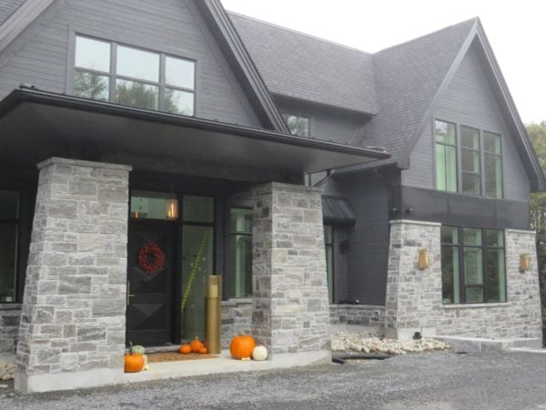 Pembroke Natural Stone Veneer Front Entrance