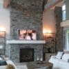 Pembroke Real Thin Stone Veneer Fireplace