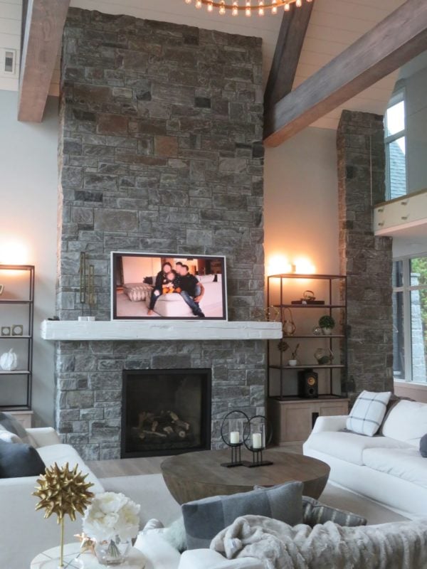 Pembroke Real Thin Stone Veneer Fireplace