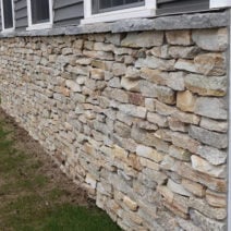 Alexandria Low-Height Ledgestone Natural Granite Thin Veneer | Quarry Mill