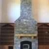 Augusta Real Ledgestone Thin Veneer Interior Fireplace