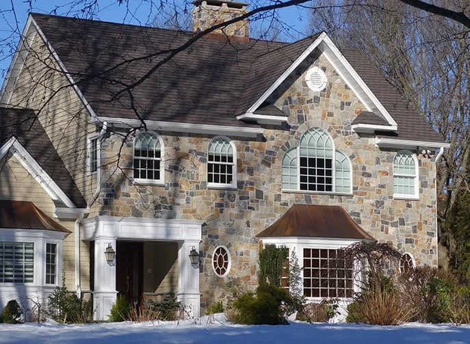 Boston Natural Stone Veneer Home Exterior