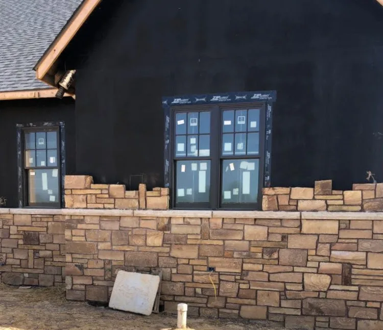 Brentwood Natural Thin Stone Veneer Exterior Installation