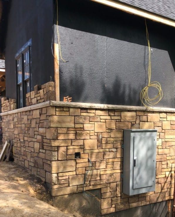 Brentwood Real Thin Stone Veneer Exterior Installation