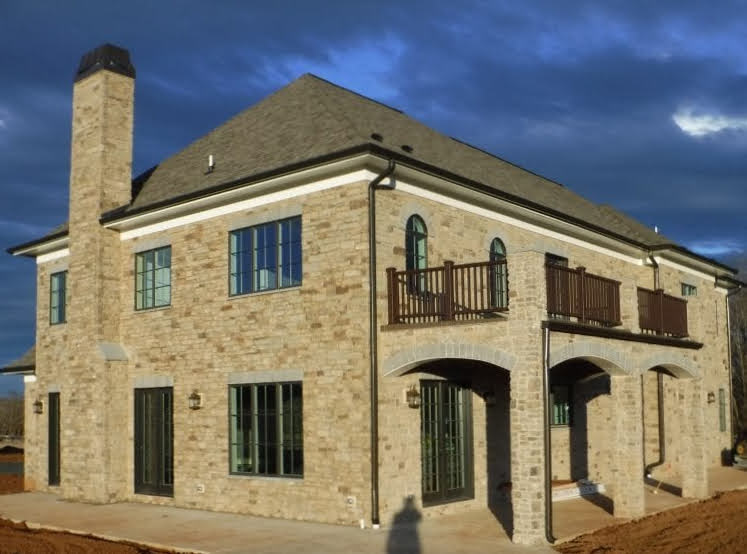 Calgary Real Stone Veneer Exterior Installation in Progress Natural Thin Stone Veneer Quarry
