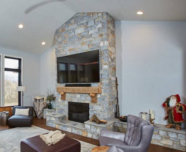 Chamberlain Natural Thin Stone Veneer Interior Design