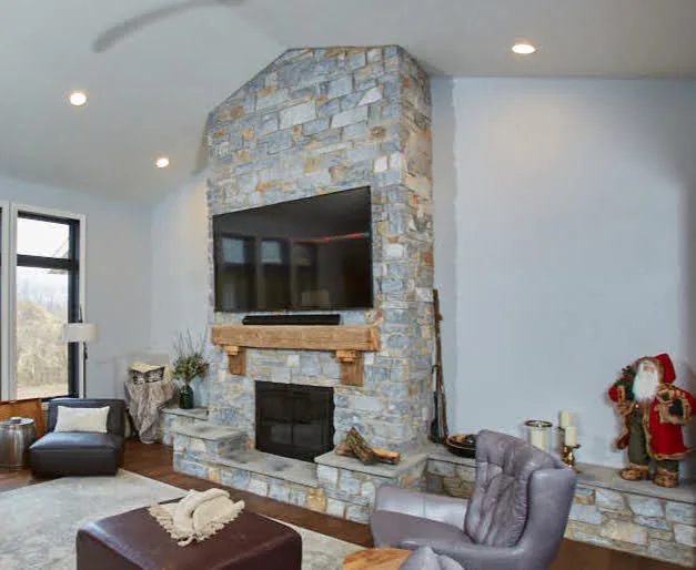Chamberlain Natural Thin Stone Veneer Interior Design