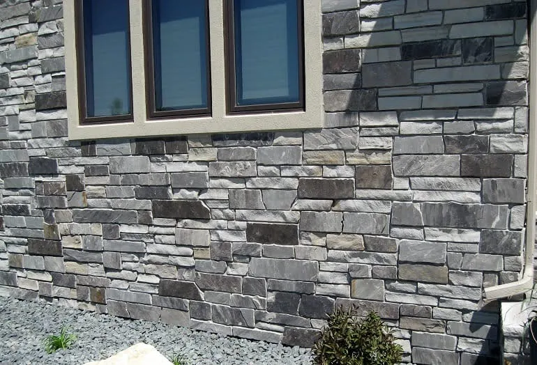 Charcoal Canyon Natural Stone Veneer Residence