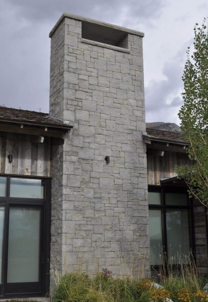 Custom Charcoal Bluff Real Stone with Tightfit Mortarless Installation