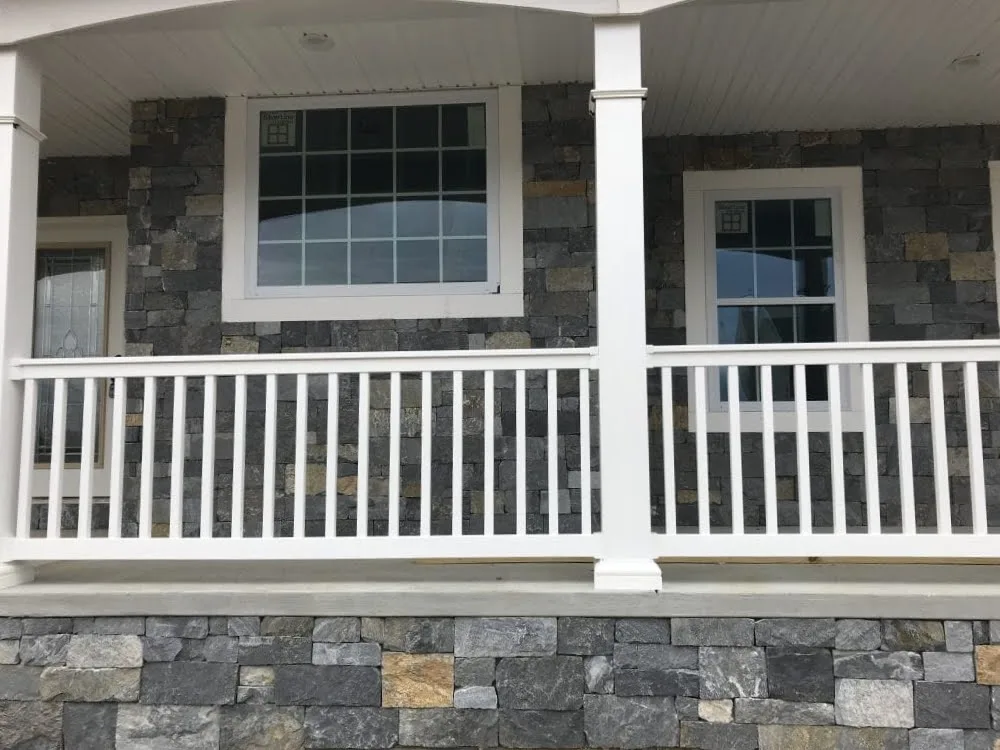 Edmonton Natural Stone Veneer Front Porch