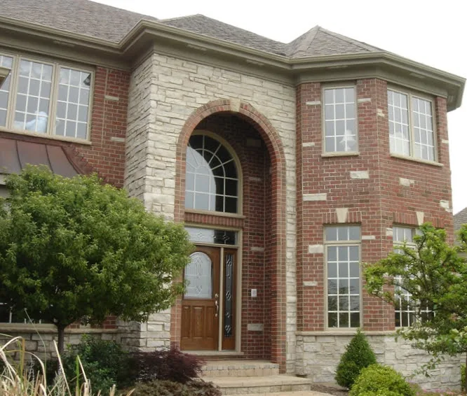 Empire Natural Thin Stone Veneer Front Entrance