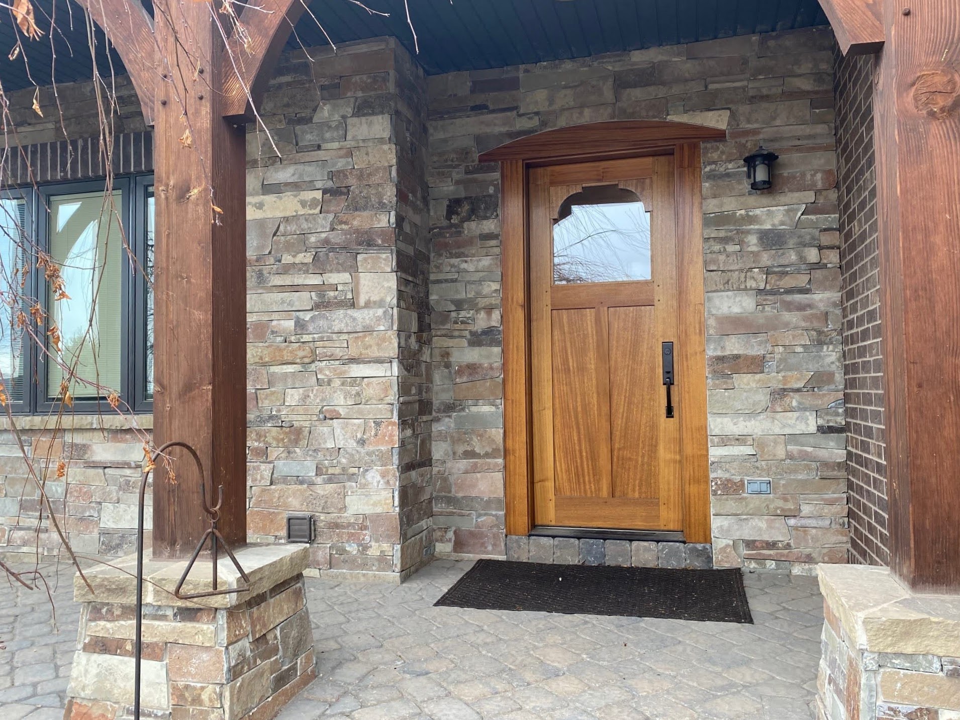 Fairfax Real Thin Stone Veneer Front Porch