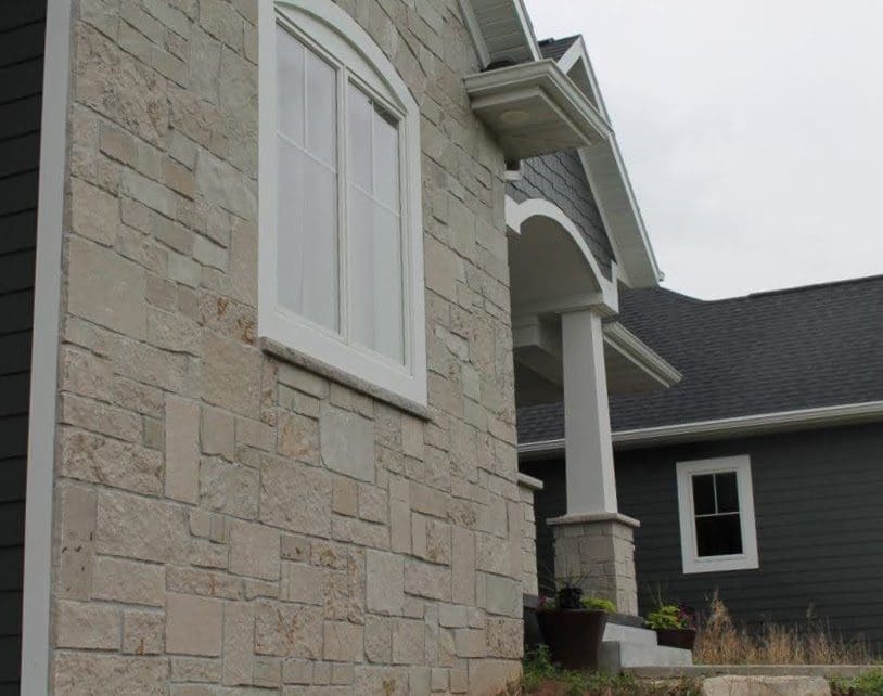 Fond du Lac Real Thin Stone Veneer Accent Wall