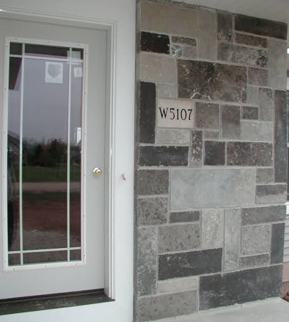 Galaxy and Fond Du Lac Natural Stone Veneer Blend Front Entrance