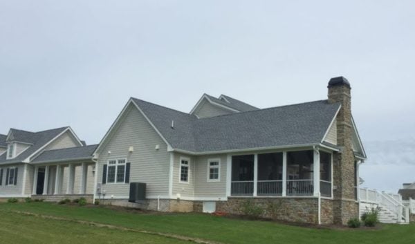 Helmsdale Natural Thin Stone Veneer Ranch Style Home