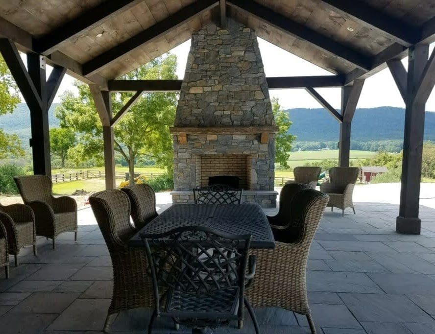 Custom Mosholu Outdoor Living Fireplace