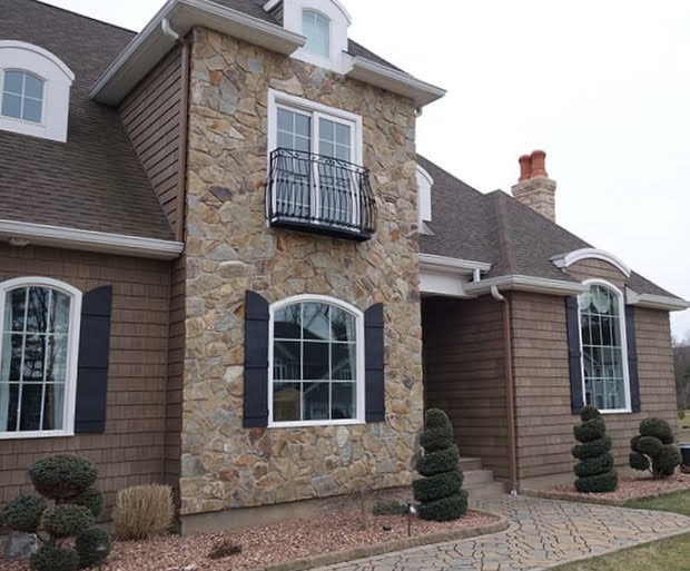 Custom Portland Mosaic Natural Thin Stone Veneer