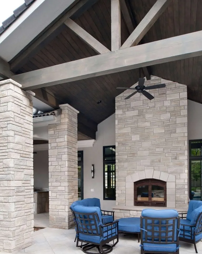 Joliet Real Stone Veneer Outdoor Living