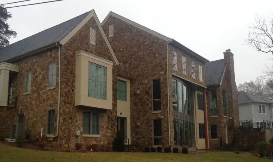 Kensington Real Stone Veneer Back View