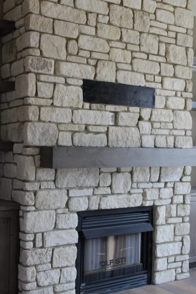La Spezia Natural Thin Stone Veneer Interior Fireplace