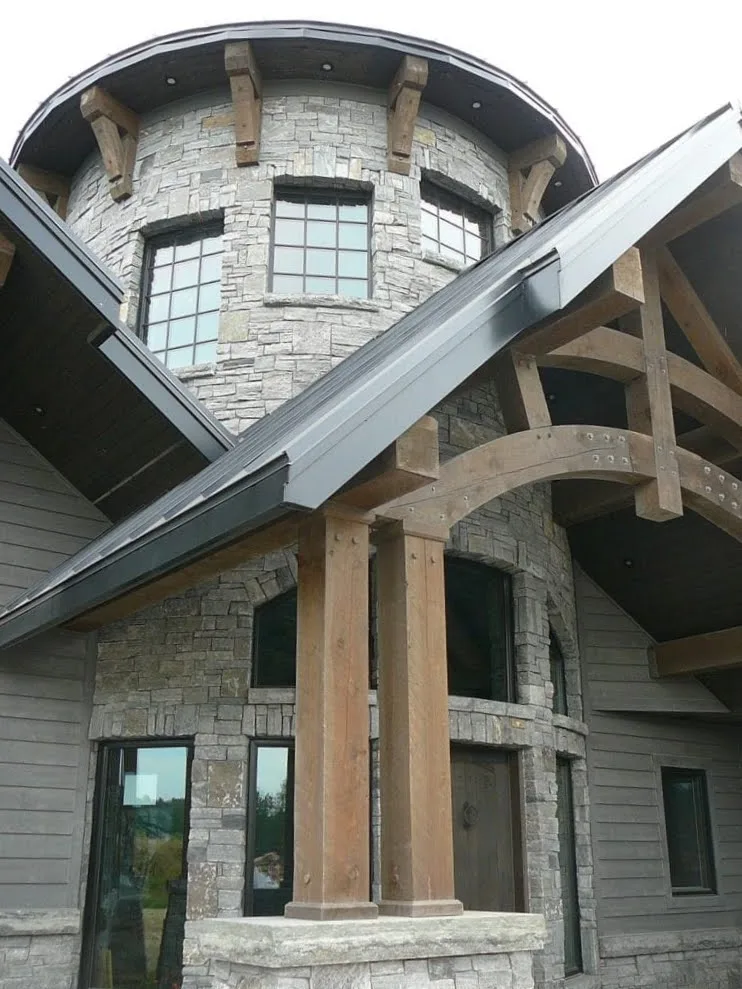 Logan Real Thin Stone Veneer Turret