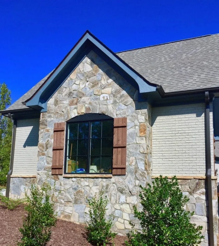 Lowell Real Thin Stone Veneer Accent Wall and Wainscoting