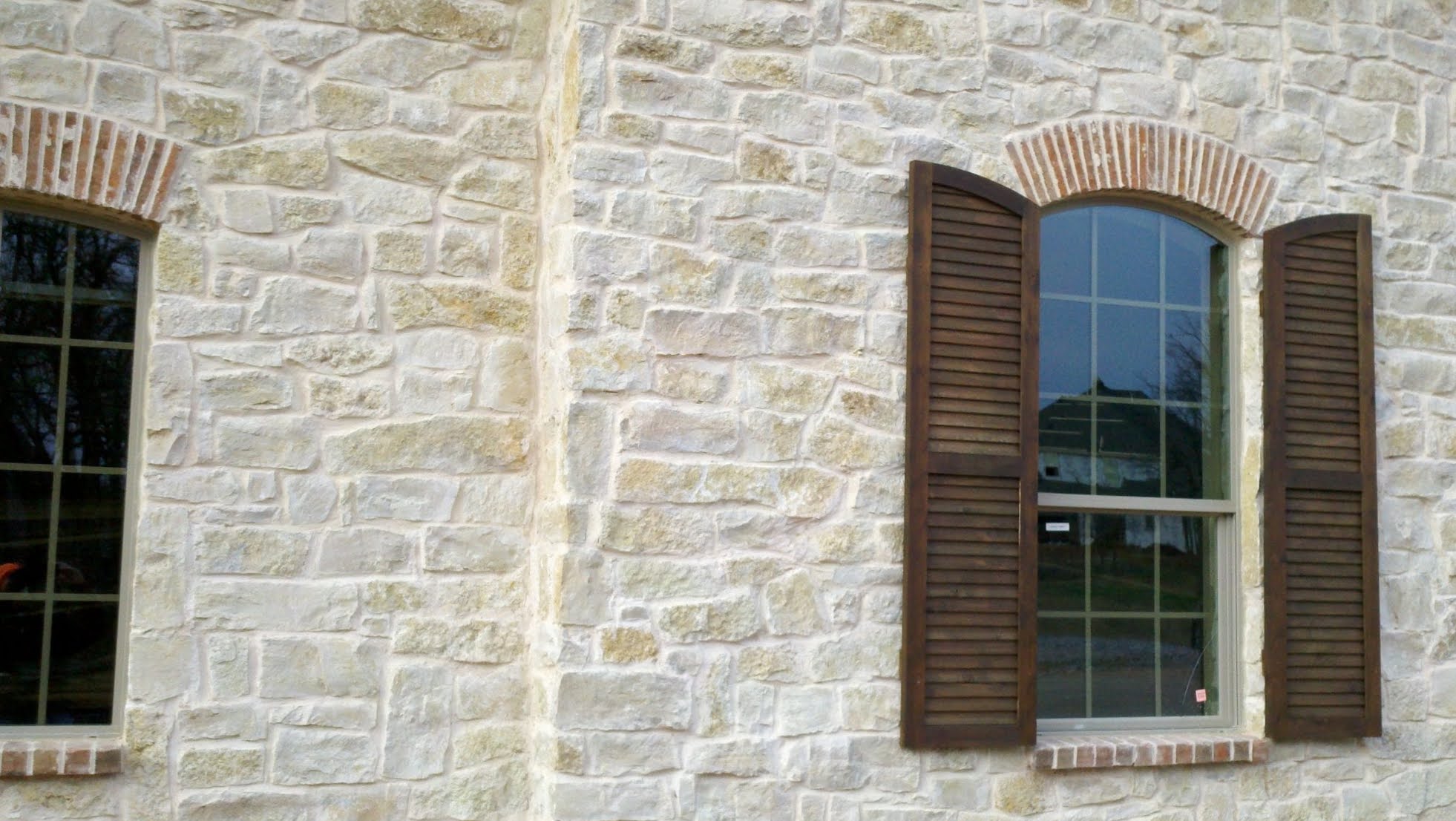 Madison Real Thin Limestone Veneer Exterior Application