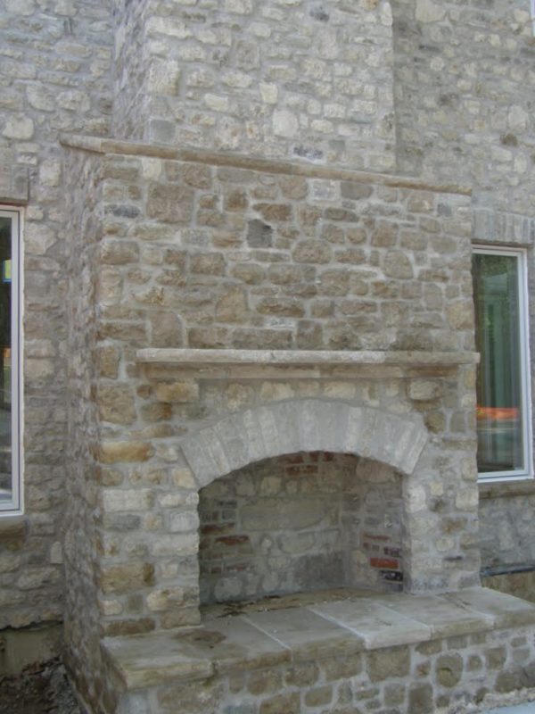 Malahide Real Thin Stone Veneer Exterior Fireplace Natural Thin Stone Veneer Quarry Mill 4162