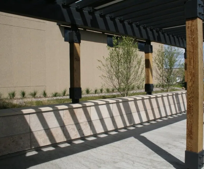 Manchester Natural Thin Stone Veneer Covered Walk Way