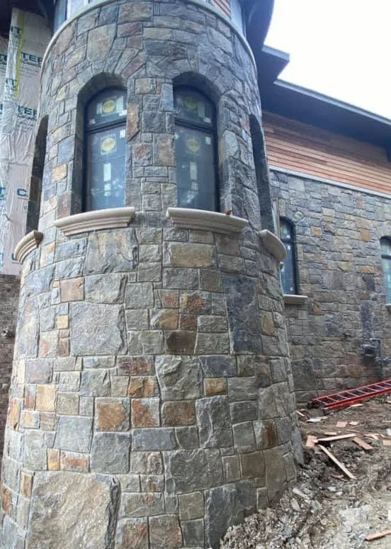 McGregor Custom Castle Rock Natural Stone Veneer Turret